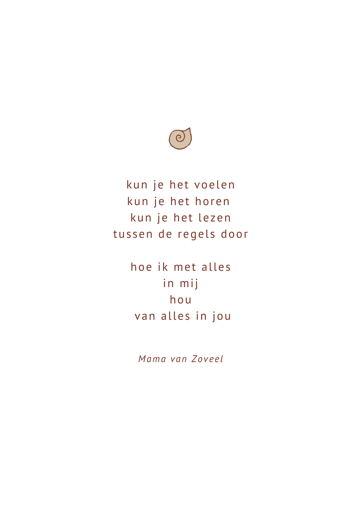 Kaart ~ ik hou van jou ~