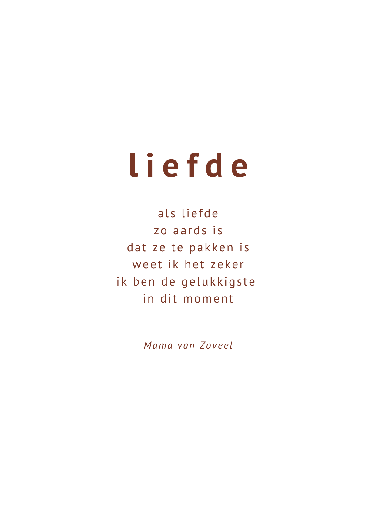 Kaart ~ liefde ~