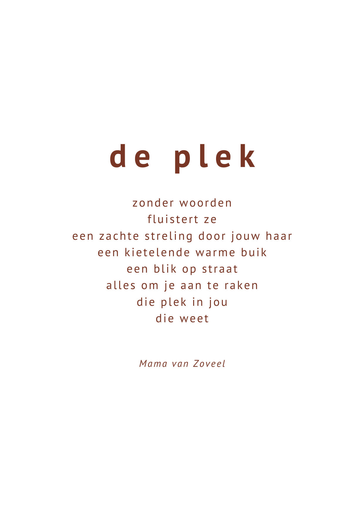 Kaart ~ de plek ~