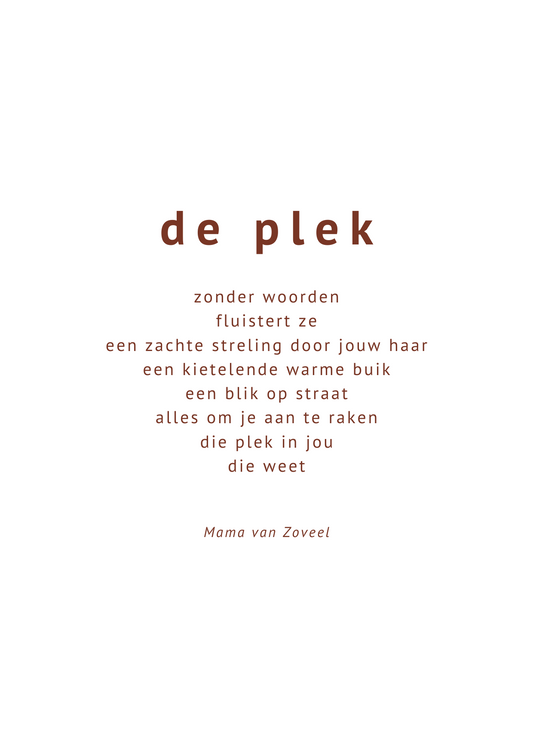 Kaart ~ de plek ~