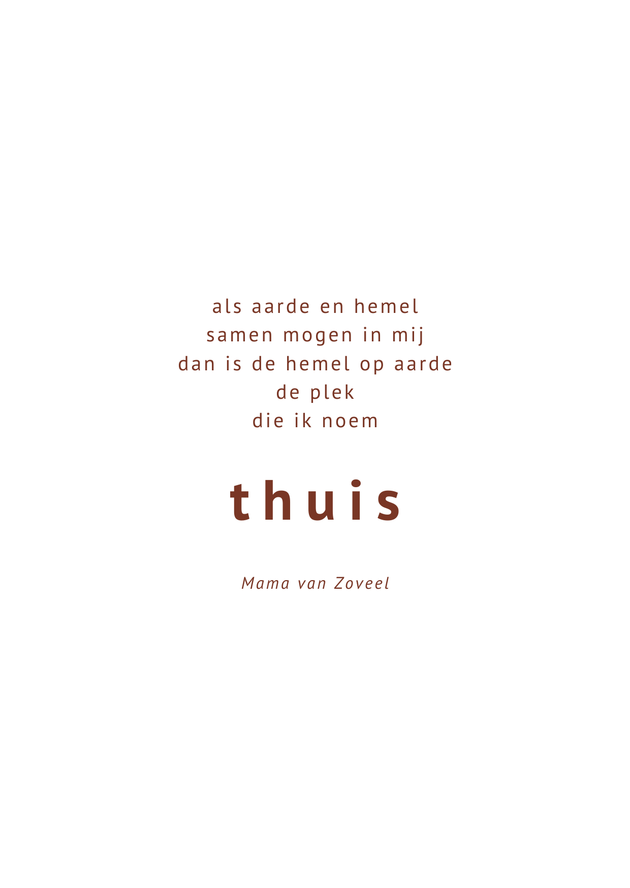 Kaart ~ thuis ~