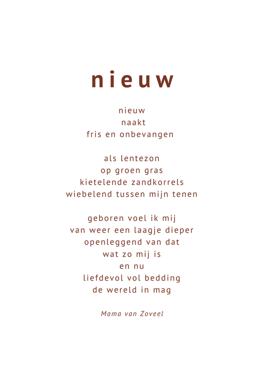 Kaart ~ nieuw ~