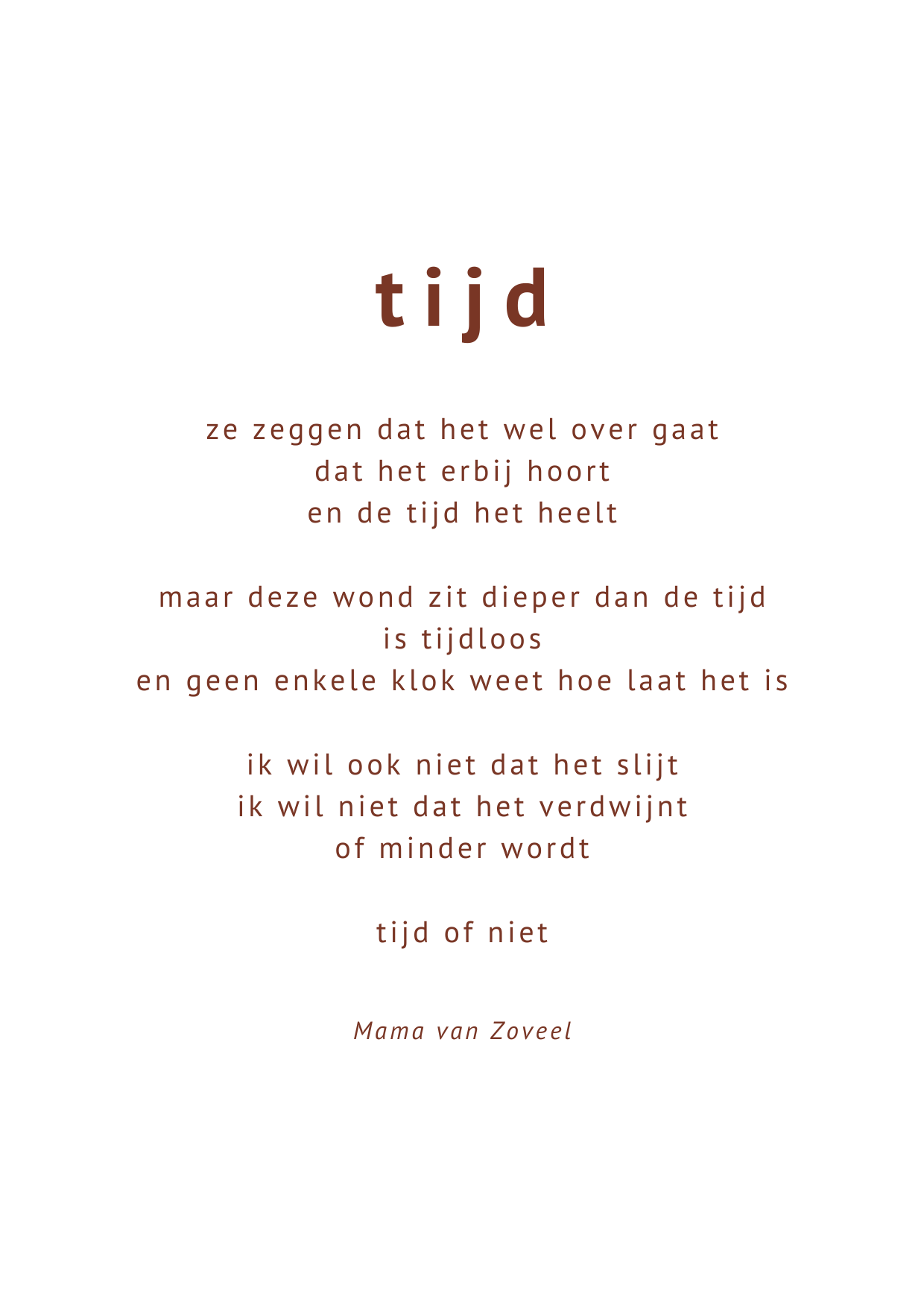 Kaart ~ tijd ~